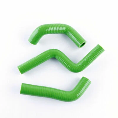 Manguera de radiador de silicona refrigerante verde para Kawasaki KX85 KX100 2014 2015 2016 2017 Foto 1 de 4