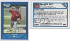 2007 Bowman Chrome Prospects Blue Refractor /150 Brandon Rice #BC10