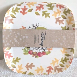 Disney Mickey & Friends Herbst Herbst Blätter 🍂🍁 Geschirr Teller Set 9,75" NEU! - Bild 1 von 7