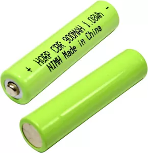 2-Pack HQRP Battery for Panasonic KX-TGA106M, KX-TGA401B, KX-TGA430B, KX-TGA630S - Picture 1 of 8