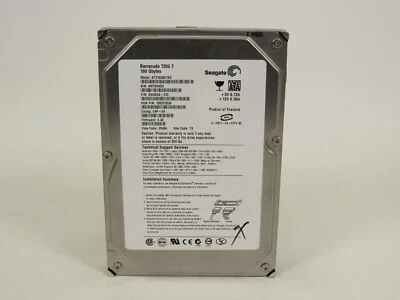 Seagate Barracuda 7200.7 160GB 3.5" SATA Hard Drive ST3160827AS 9W2934 *AS IS* - Image 1 of 4