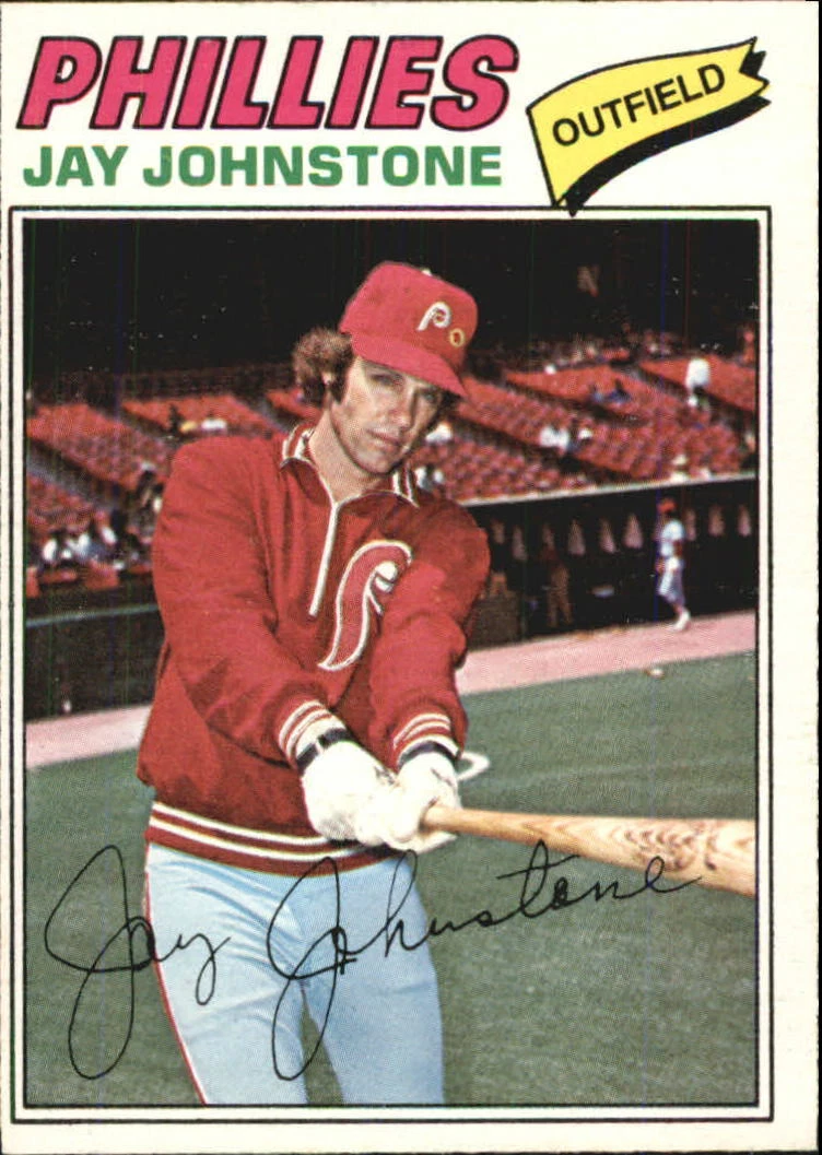 1977 O-Pee-Chee Philadelphia Phillies Baseball Card #226 Jay Johnstone - NM