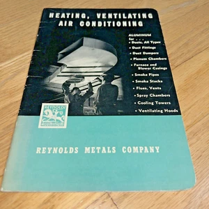 1947 REYNOLDS METALS COMPANY, HEATING, VENTILATING, AIR CONDITIONING 32 pg Book - Imagen 1 de 13
