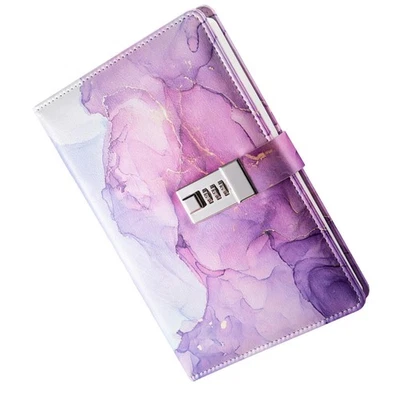 Diary with Lock Lockable Secrets Journal Lock Journal Violet - Image 1 of 4