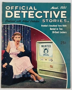 Official Detective Stories, March 1951, Vintage True Crime Stories, Pulp - Picture 1 of 4