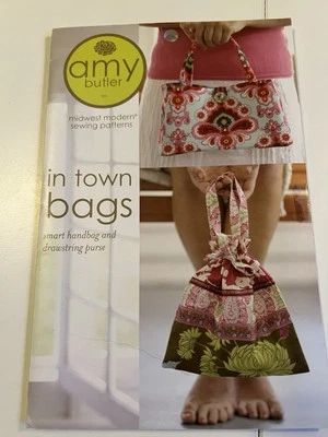 In Town Bags Sewing Pattern by Amy Butler - UNCUT! - Image 1 of 2