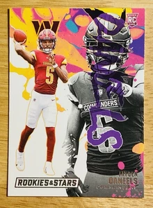 2024 Panini Rookies & Stars JAYDEN DANIELS Rookie Exclusive #RE-JDS Commanders - Picture 1 of 2