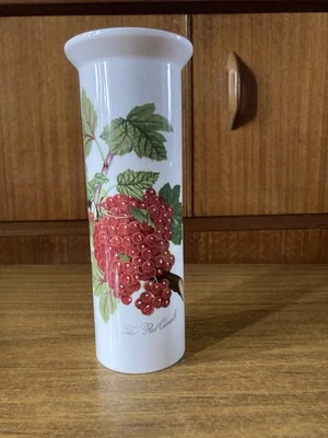 Portmeirion - Pomona - Cylindrical Bud Vase -The Red Currant  - 9"  tall - Image 1 of 4