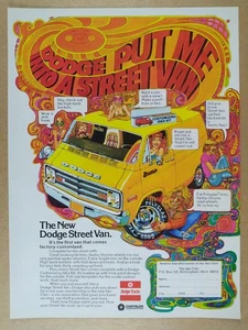 Pubblicità Dodge Street Van 1976 illustrazione a colori arte stampa d'epoca - Foto 1 di 1
