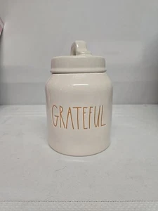 Rae Dunn Grateful Cannister White Cream Colored - Picture 1 of 1