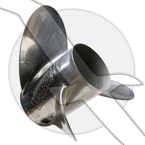 Mercury Marine 21 Pitch LH Laser II Stainless Steel Prop 48-16545A40 16545A46 - Bild 1 von 1