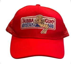 Vintage Bubba Gump Shrimp Hat SnapBack Forrest Gump Movie. Red Cap - Picture 1 of 7