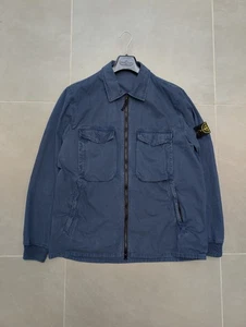 Stone Island 2 Pocket Cotton Zip Shirt Jacket Overshirt Navy Blue - XXL - Bild 1 von 13