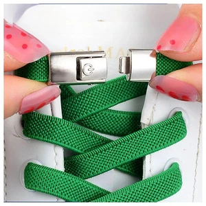 2024 Cordones de bloqueo sin corbatas 8 mm Cordones de zapatos sin corbata Niños Adultos Cordones - Imagen 1 de 20