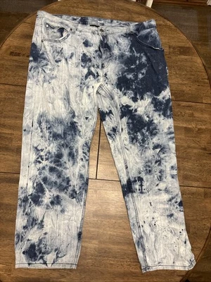 Red Ape Pocket Jeans Mens 46X30 Acid Wash Tie Dye Street Skate Wear Denim EUC Foto 1 de 4