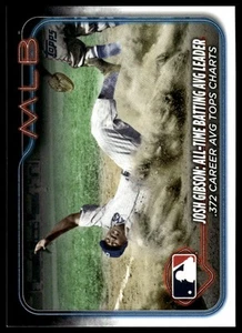 2024 Topps Update #US191 Josh Gibson Black #/74 - Picture 1 of 2