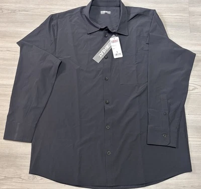 32 Degrees Heat Men's Size L Gray Stretch Long Sleeve Button Front Shirt Soft - Image 1 of 3