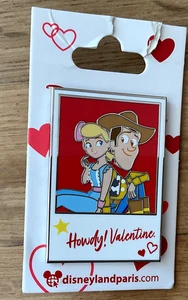 PIN'S PIN DISNEY DISNEYLAND PARIS DLP TOY STORY HAPPY VALENTINE WOODY & BERGERE - Picture 1 of 1