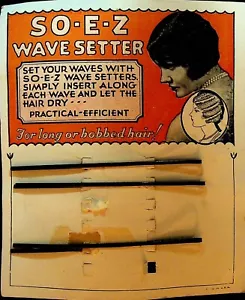 So E Z Wave Setter cura dei capelli vintage su cartoncino anni '30 - Foto 1 di 1