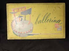 Ballerina Bonbonniere Vintage Candy Tin 1949 Yellow 