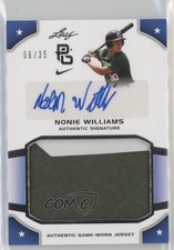 2015 Leaf Perfect Game National Showcase Jersey Silver /35 Nonie Williams Auto