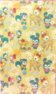 SWIMMER / Retro Animal Paper Gift Bag / Made in Japan Squirrel Deer Bear Rabbit - Imagen 1 de 3