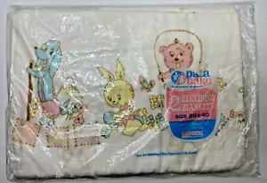 Vintage Baby Pata Kuchen Woolworth Empfang Decken 2 Stück Tier Morgan NEU 30x40 - Bild 1 von 3