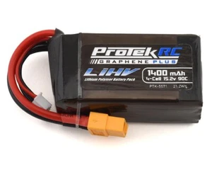 ProTek RC Graphene HV LiPo Akku 4S 15.2V 1400mAh 90C mit XT60 Stecker PTK-5571  - Picture 1 of 2