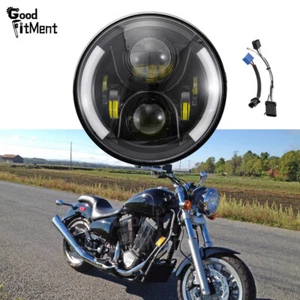7'' Motorcycle LED Headlight Turn Signal For Victory V92 C/SC/TC Kingpin Vegas - Picture 1 of 12