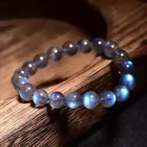 Bracciale Reiki Guarigione Luce di Luna Naturale Labradorite Pietra Preziosa Cristallo Guarigione - Foto 1 di 4
