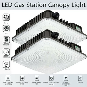 45W LED Canopy Light, 70Watt Outdoor LED Parking Garage Wet Rated Low Bay Lights - Picture 1 of 24
