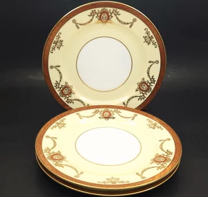 C1940 Noritake Rainbow 3982 Bread & Butter Plate Gold & Red Band Replacement - Picture 1 of 8