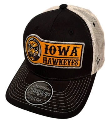 Zephyr NCAA Iowa Hawkeyes RARE “Fuji" Semi Curved Bill Mesh ADJ Hat BRAND NWT - Image 1 of 4