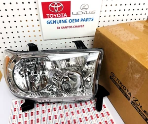 2008-2017 Sequoia Right (Pass) Front Headlight Lamp GENUINE OEM PART 81130-0C051 - Picture 1 of 6
