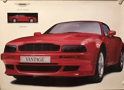 Aston Martin Vantage Genuine Factory Car Poster Extremely Rare! Own It! Stunning - Image 1 of 2
