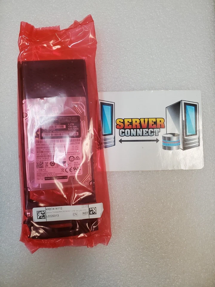 4XB7A14112 -- LENOVO 1.2TB 10K SAS 2.5" 12Gbps HDD -- 01PG635 - Image 1 of 1