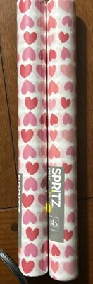Spritz Table Runner 14" x 84" Hearts Valentine Love Red Pink White Spr!t Lot 2 - Image 1 of 3