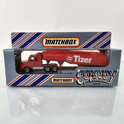 Matchbox Convoy CY17 BARR TIZER Scania Tanker Truck Red 1/64 Diecast 1983 Lesney - Image 1 of 4