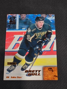 1999-00 PACIFIC OMEGA BRETT HULL #72 #ed 93/99 COPPER FOIL