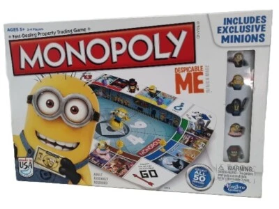 MONOPOLY DESPICABLE ME Board Game EXCLUSIVE MINIONS Excellent Condition - Image 1 of 4