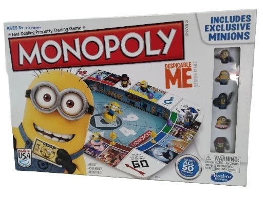MONOPOLY DESPICABLE ME Board Game EXCLUSIVE MINIONS Excellent Condition - Image 1 of 4