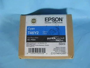 Genuine Epson T46Y2 CYAN Ultra Chrome HD Ink 50ml SC-P900 Exp. 2027 - Picture 1 of 1