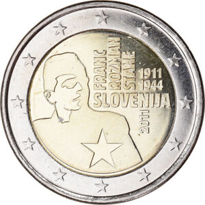 [#388512] Slowenien, 2 Euro, Franc Rozman-Stane, 2011, Vantaa, VZ+, Bi-Metallic,