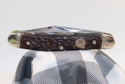 1968-1985 JOHN PRIMBLE Belknap Inc. 5264 with Star Whittler Pocket Knife - Image 1 of 4