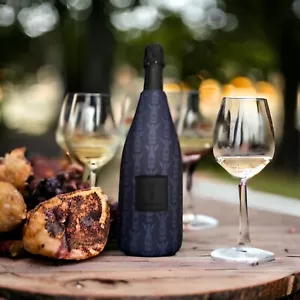 Bomber Black Champagne Wine Bottle Insulator High Quality, Thick, Neoprene. - Picture 1 of 4