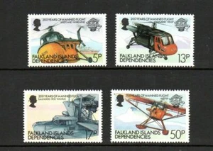 FALKLANDINSELN ABHÄNGIGKEITEN 1983-SG113-116 ZWEIHUNDERTJAHRFEIER BEMANNTER FLUG POSTFRISCH - Bild 1 von 1