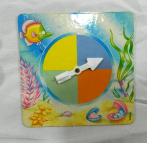 1990 Disney Little Mermaid Board Game Replacement Parts Pieces Cardboard Spinner - Picture 1 of 2