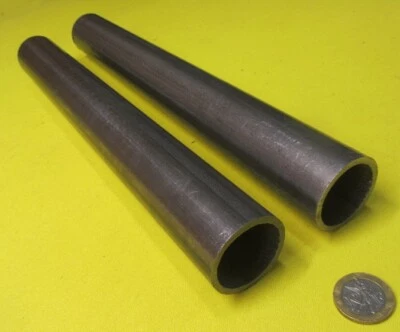 Tubo redondo de acero DOM, 1,50" OD x 1,260" ID x 0,120" pared x 1 pie de longitud, 2 piezas Foto 1 de 4