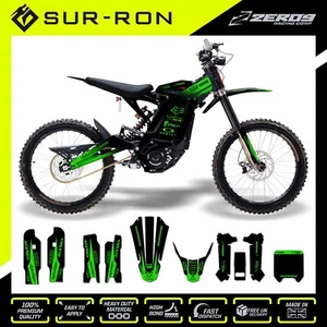 SUR-RON Gráficos SURRON Calcomanías SUR RON Pegatinas SURRON Luz Abeja BLOQUE NEGRO/GRN - Imagen 1 de 1