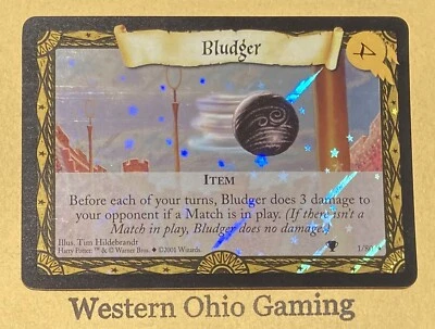 Harry Potter TCG DAMAGED Bludger #1/80 Rare Foil CCG Quidditch Cup - Image 1 of 2